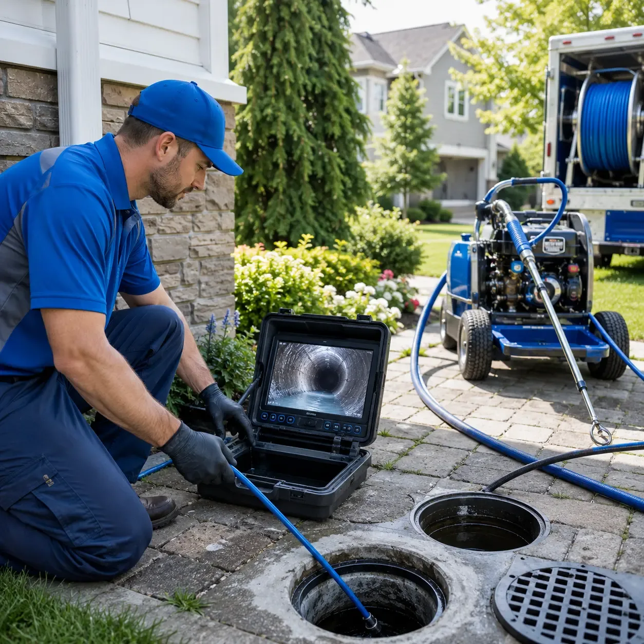 Outdoor drain cleaning professionals serving Van Voorhis, PA